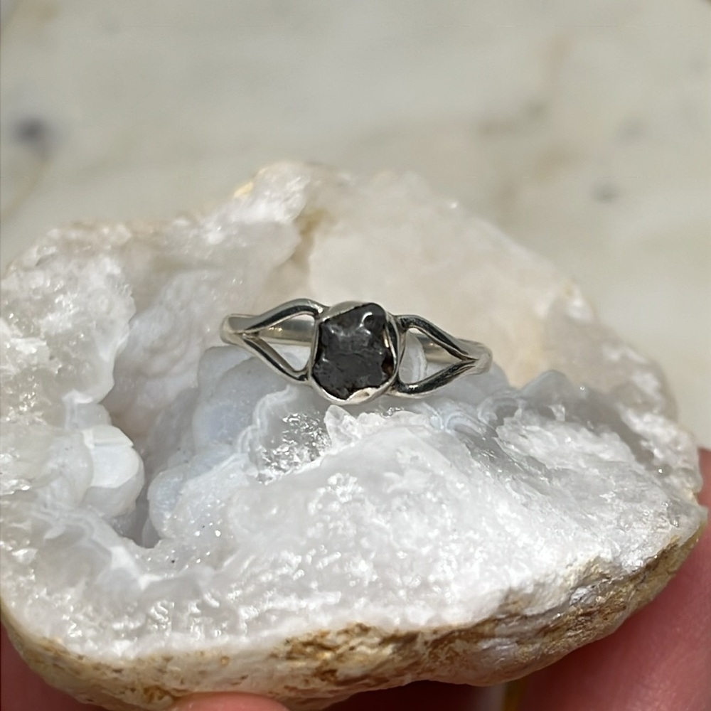 Meteorite 925 ring - Picture 3 of 6